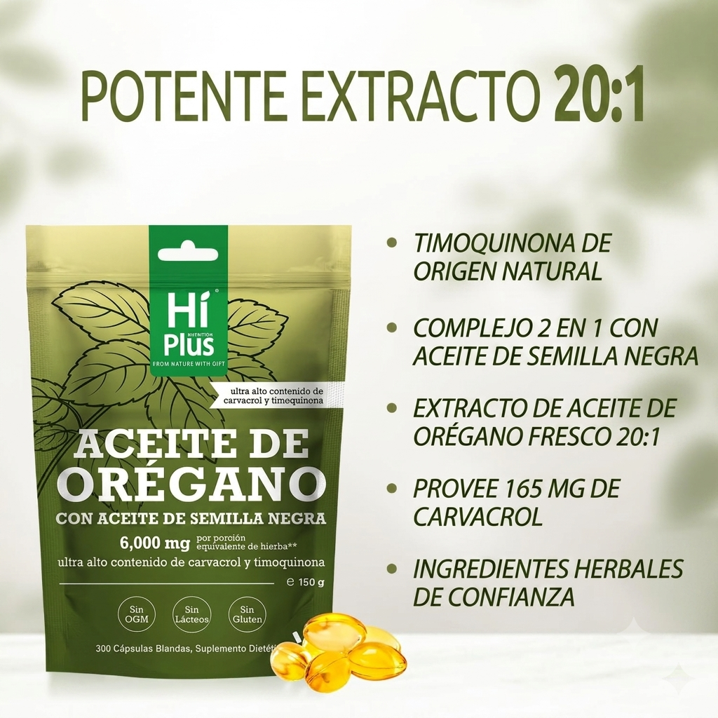 Aceite de Orégano + Semilla Negra